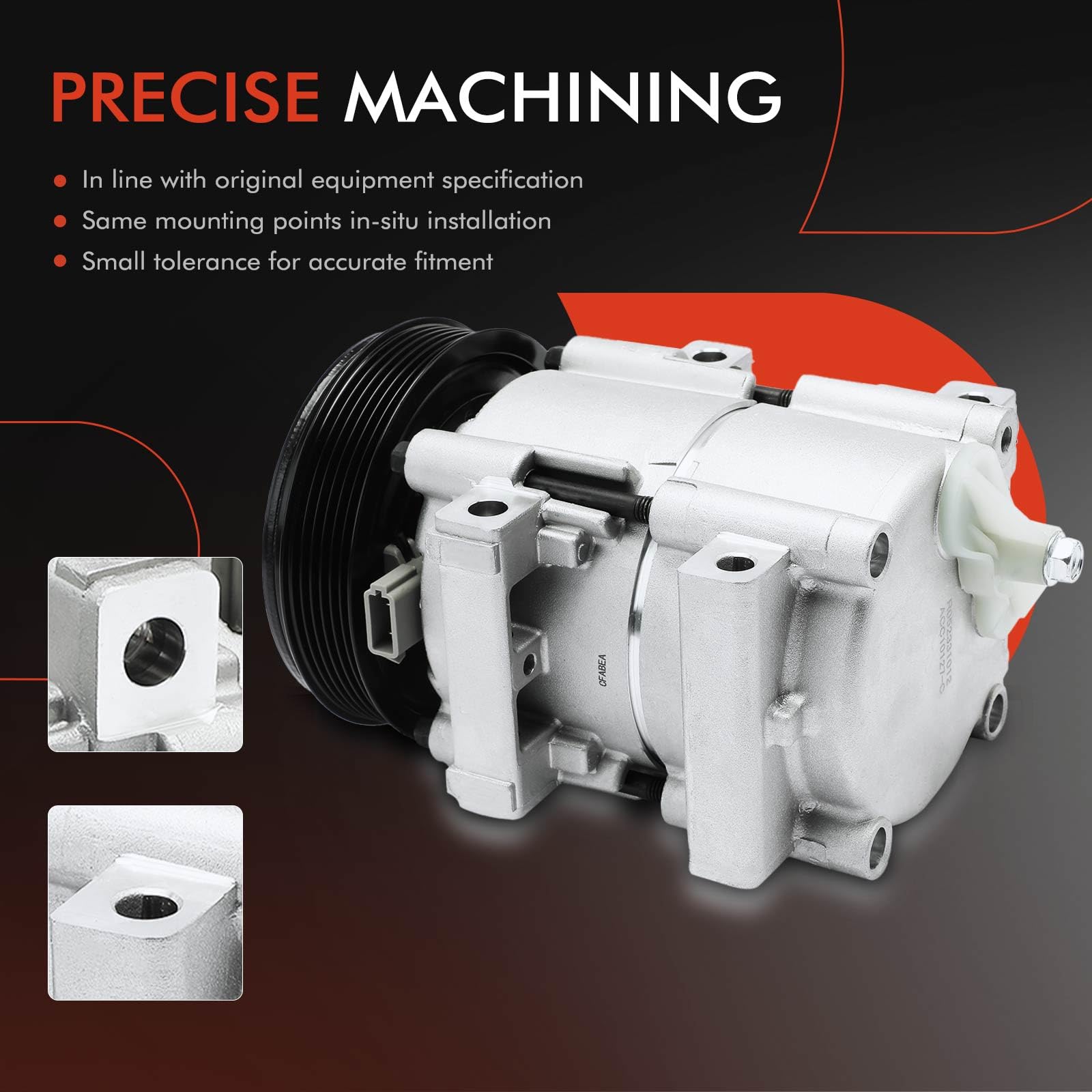 A-Premium Air Conditioner AC Compressor with Clutch Compatible with ...