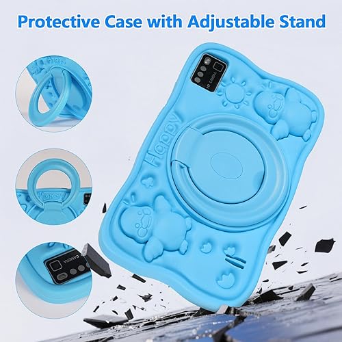 Miniatura 6 de Tableta Android para niños de 7 pulgadas para niños, 8 GB de RAM 64 GB ROM 128 GB expandir, Bluetooth, WiFi, con funda a prueba de golpes, color azul