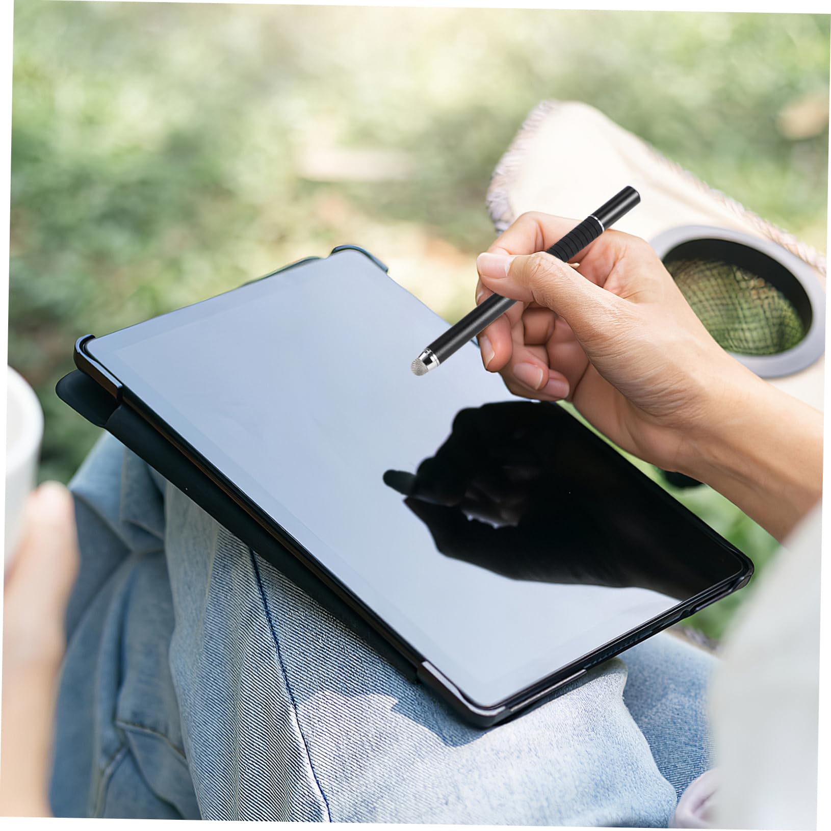 30pezzi Tappi per Penna Capacitiva con Filettatura Esterna Sostituzione per Stylus Touchscreen Design e Rivestimento Conduttivo Compatibili con Tablet e Dispositivi Mobili