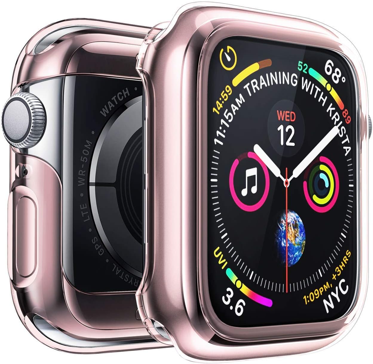 Penom Case for Apple Watch Screen Protector Series 3 2 1 42mm, Ultra Thin Clear iWatch 42mm Screen Protector with Full Protection TPU Cover