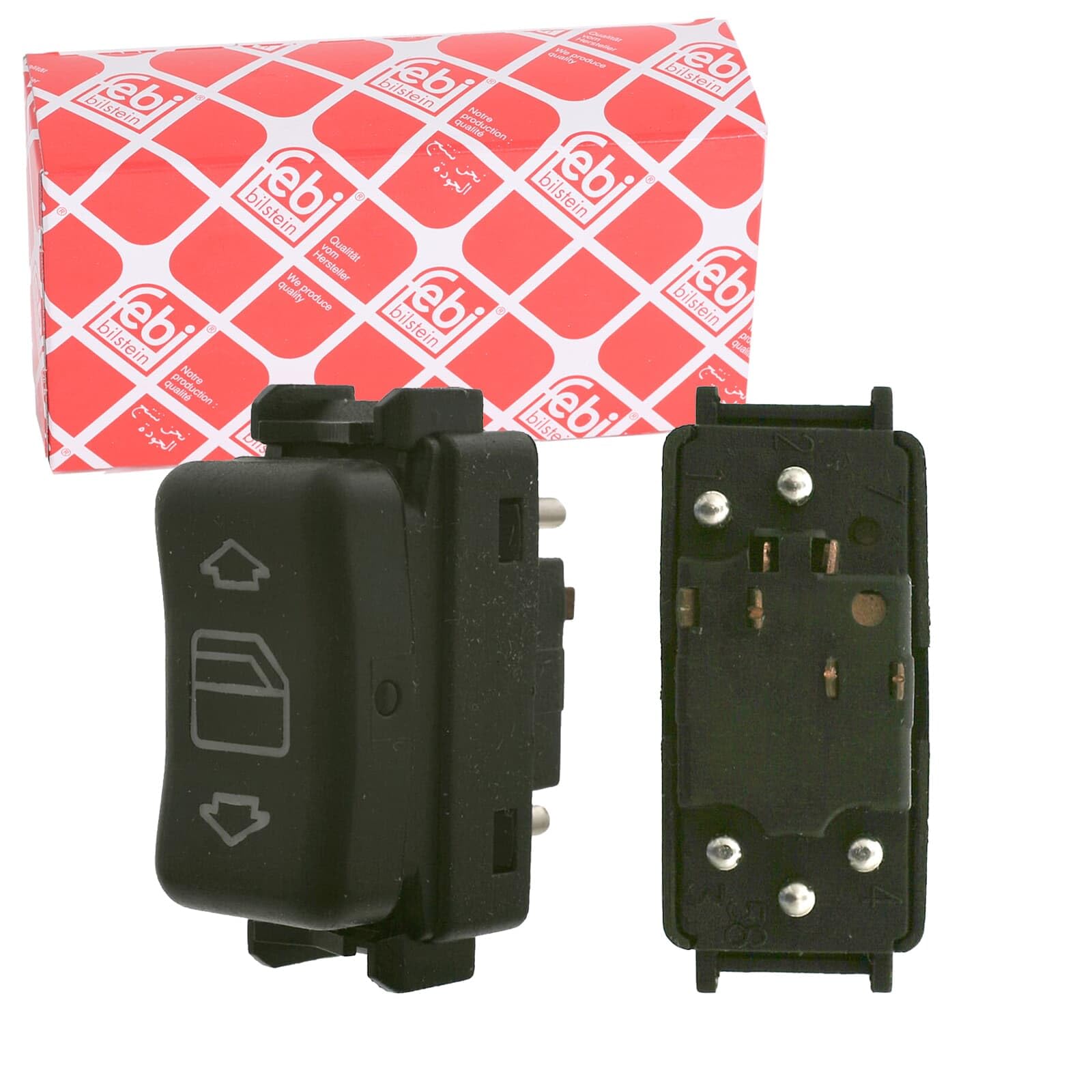 Window lift switch Right Front 18308 FEBI BILSTEIN for MERCEDES-BENZ 190 E-CLASS