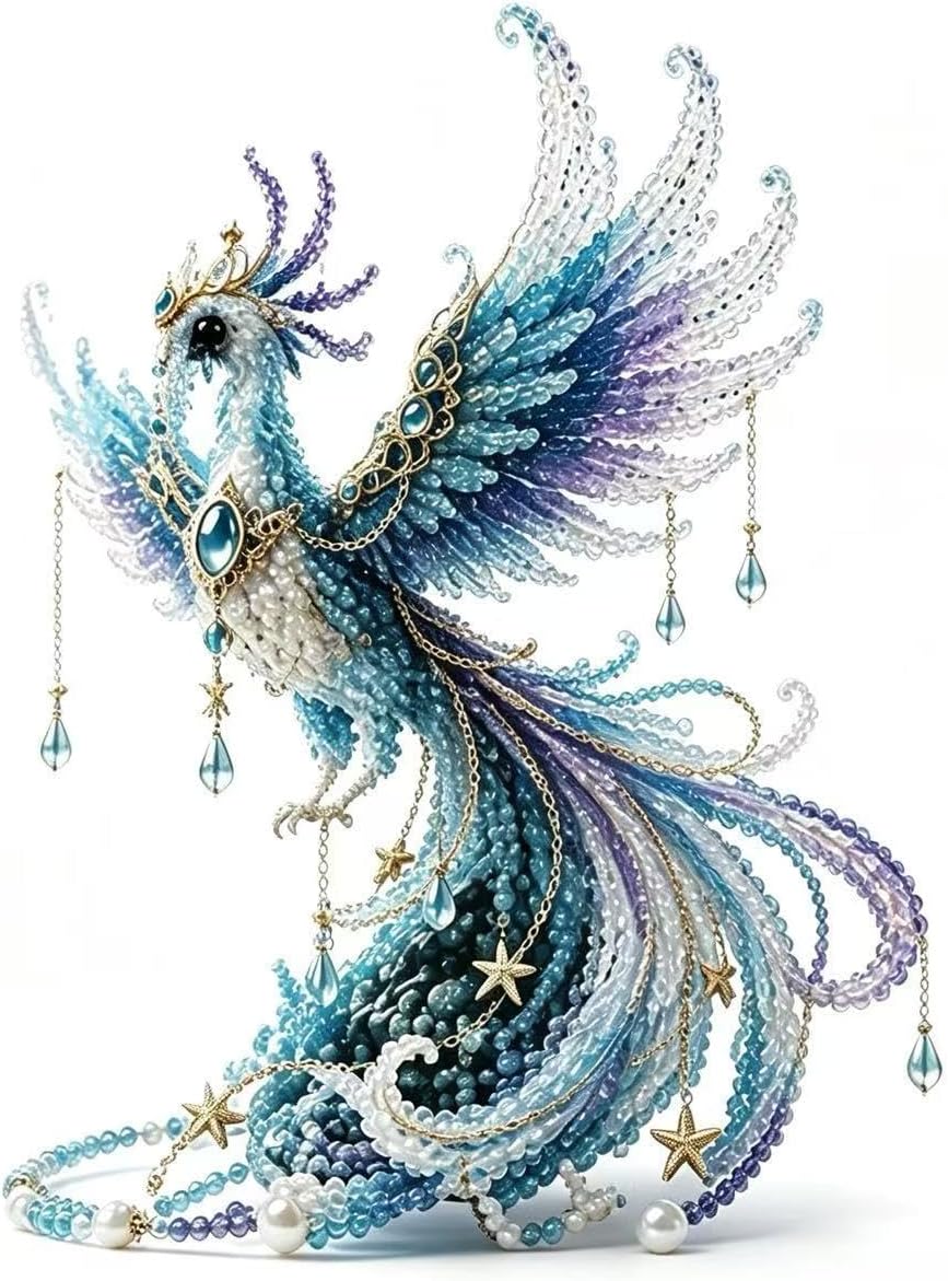 3D DIY Bead Kit - New Fun Ocean Animal Craft Ornament for Adults (PHOENIX)