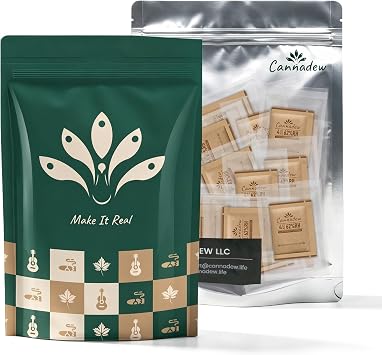 62% RH,4 Gram 6 pcs Two-Way Humidity Control Packs, Kraft Paper Wrapped Moisture Balancer for Airtight Jars, Storage Bags & Containers