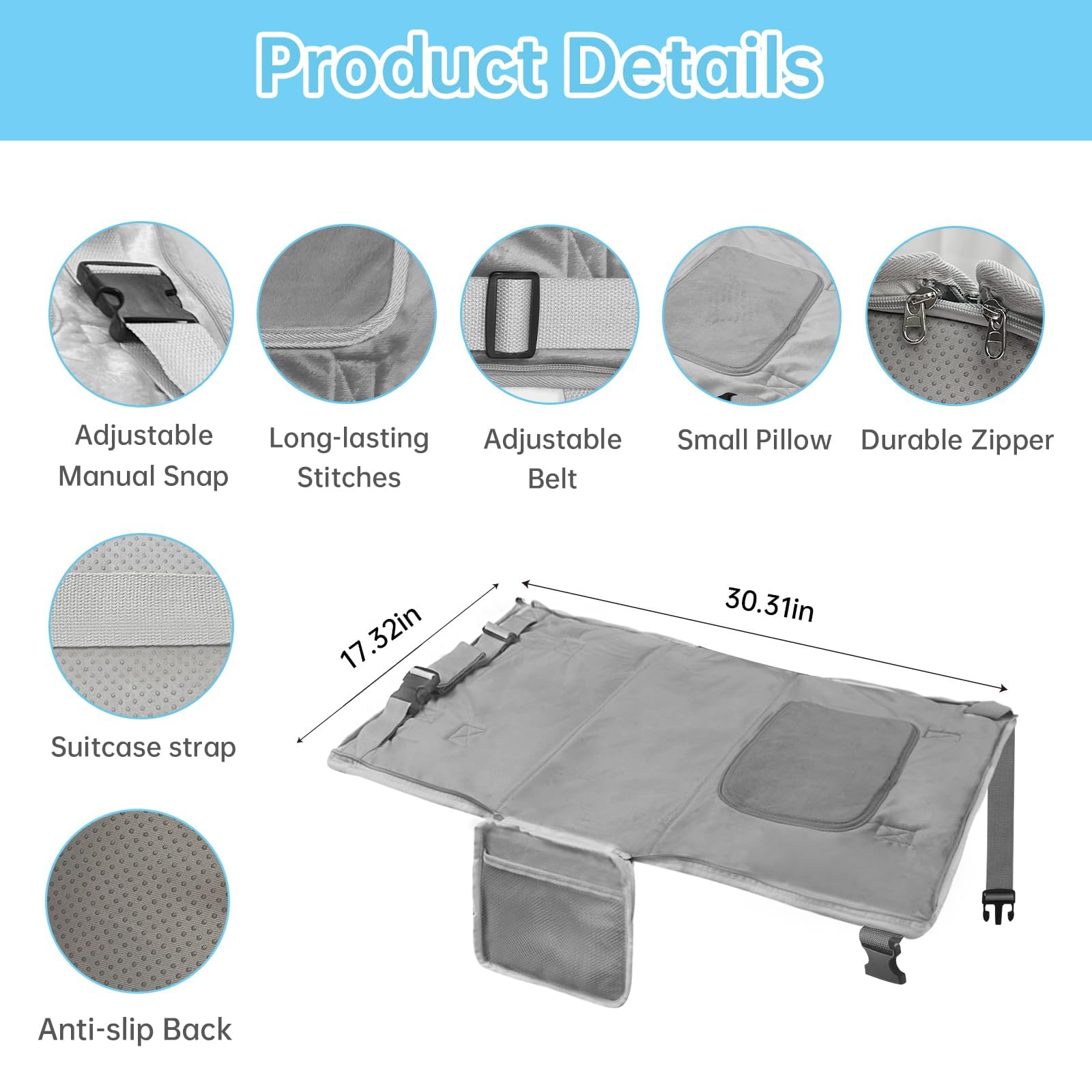 Zyphoria Toddler Airplane Travel Bed - Image 2