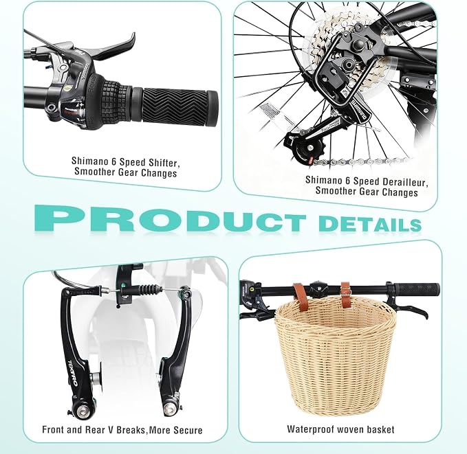 Bicicleta Plegable 20 Pulgadas para Adultos miniatura 8