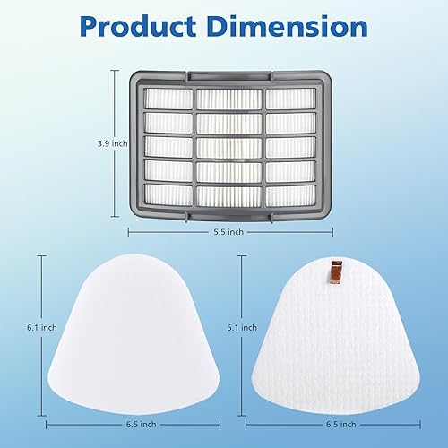 Miniatura 5 de Paquete de 4+2 filtros para Shark Vacuum Navigator Lift Away Filtro de repuesto para modelos NV350 NV351 NV352 NV355 NV356E NV360 UV440 UV540 CU500