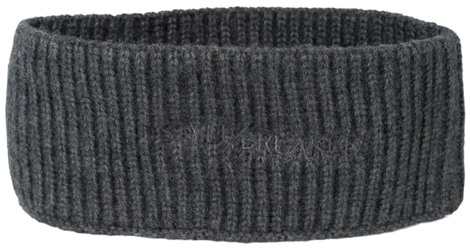 styleBREAKER Women's Knitted Headband with Ribbed Pattern, Logo Embroidery, Warm Winter Hairband, Headband 04026068