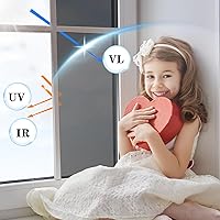 Vista 4 de ConCus-T Película de privacidad unidireccional para ventana con 4 herramientas gratuitas, control de calor y bloqueo UV, tinte de ventana