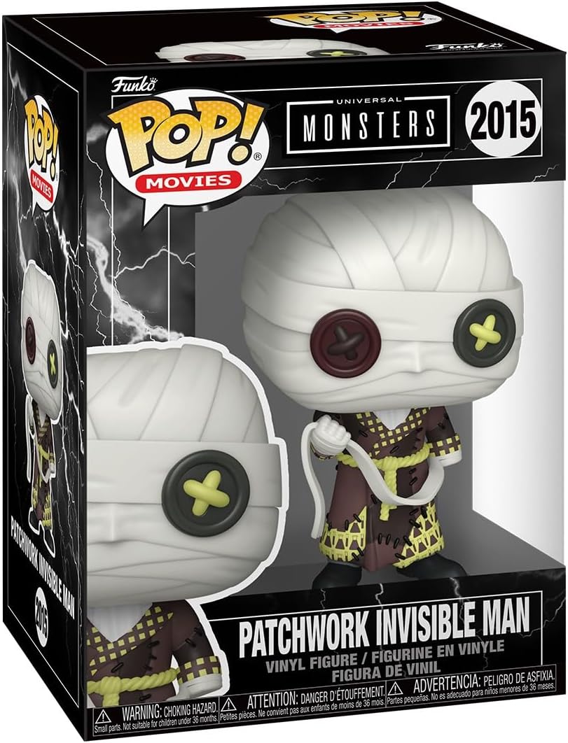 Funko Pop! Movies: Universal Monsters - Patchwork Invisible Man - Collectable Vinyl Figure - Gift Idea - Official Merchandise - Toys for Kids & Adults - Horror Fans - Model Figure for Collectors