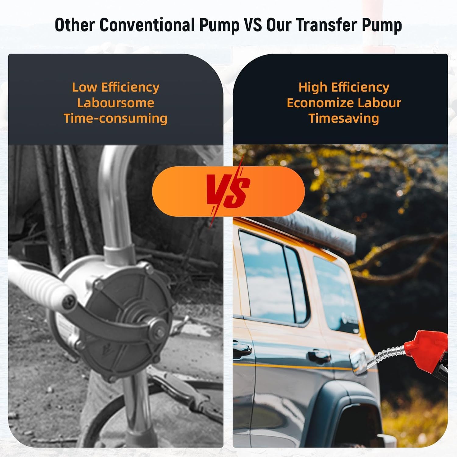 Pompa diesel, 220 V 550 W, pompa per olio 60 l/min, autoadescante, con pistola automatica e ugello per carburante, pompa autoadescante per officine auto, riciclaggio di auto