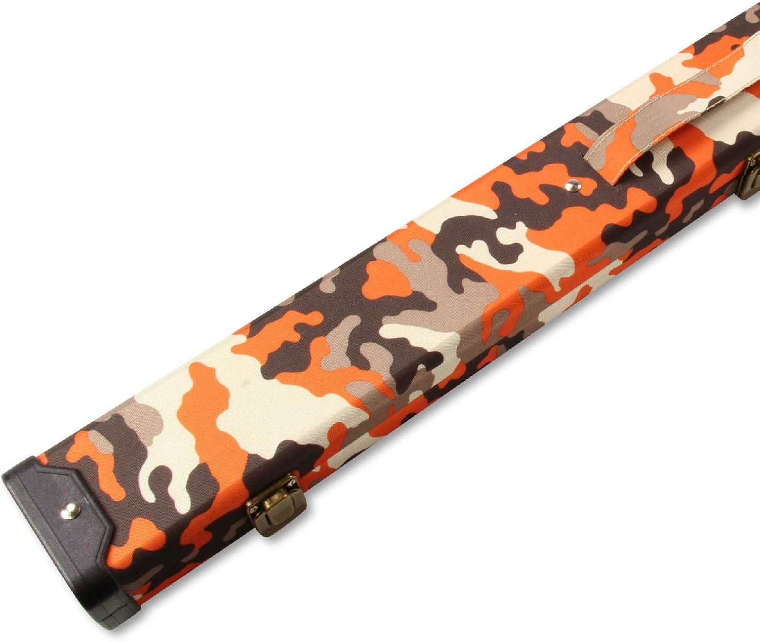 Tomahawk ABS 2pc CentreJointed ORANGE CAMOUFLAGE Pool Snooker Cue Case