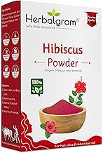 Herbalgram 100% Natural Hibiscus Powder for Hair 100gm Finely Milled Dried Hibiscus Flower Powder Ideal for DIY Hair Masks, Face Packs & Herbal Blends