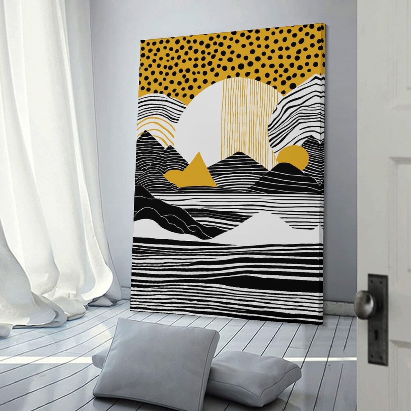 Junmoney Room Decor Wall Art Abstract Rustic Landscape, 12x18inch(30x45cm), for Gallery Wall Layouts in Home Or Office, Home Wall Art for Statement Displays