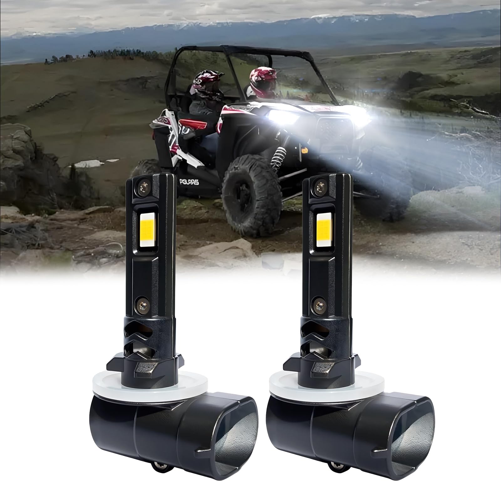 Amazon.com: INXXDMJ 811 LED Headlight Bulbs Fit For Polaris Ranger