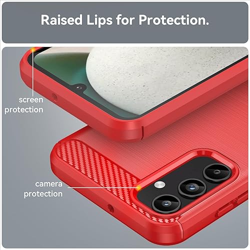Miniatura 10 de Osophter Para Samsung Galaxy A15 Caso con 2 unids Protector de pantalla Absorción de Golpes Flexible TPU Cubierta Protectora de Caucho para Samsung