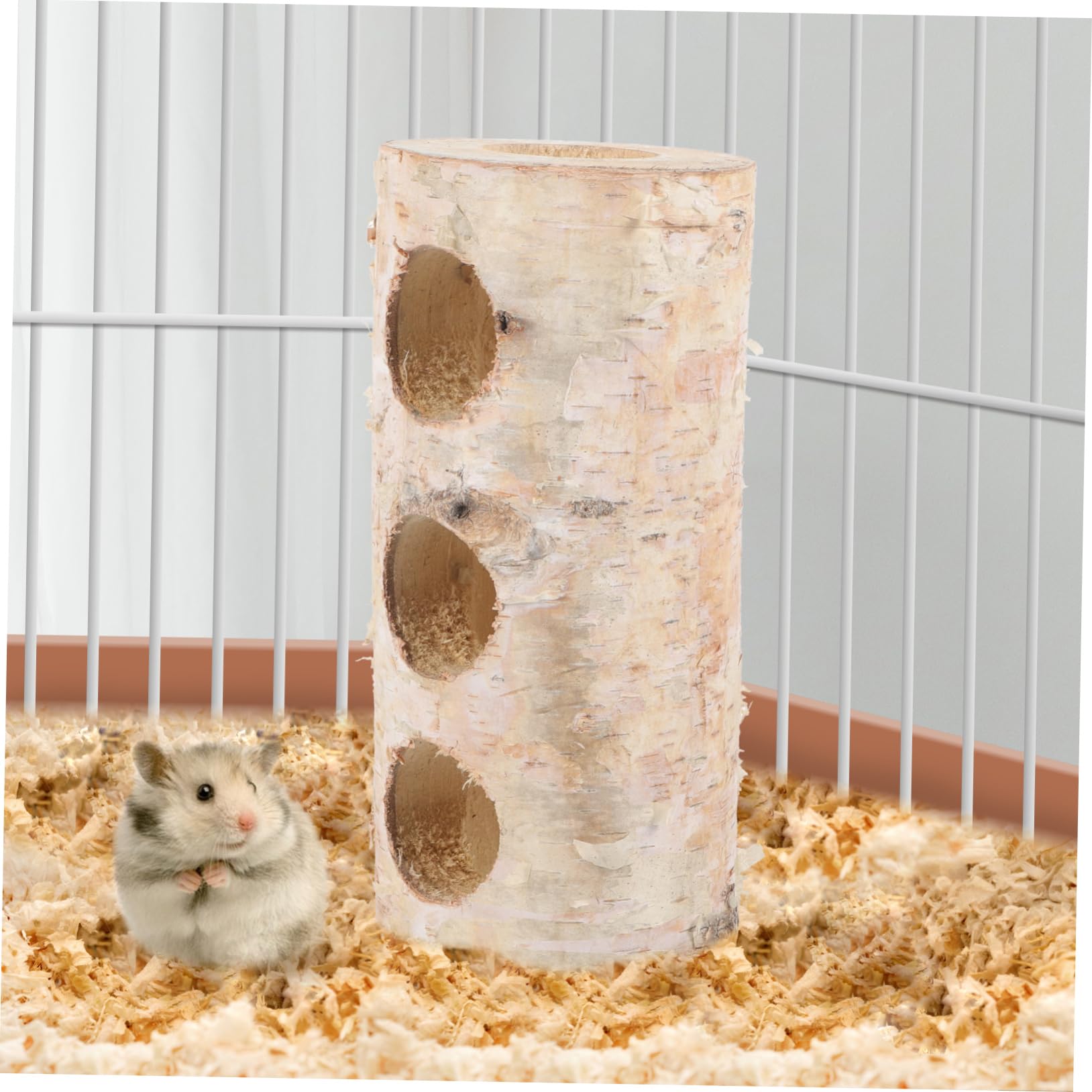 Yardwe Hamstertunnel für Kleine Haustiere Stabiles und Verarbeitetes Hamsterspielzeug als Versteck und Höhle im Käfig Beige