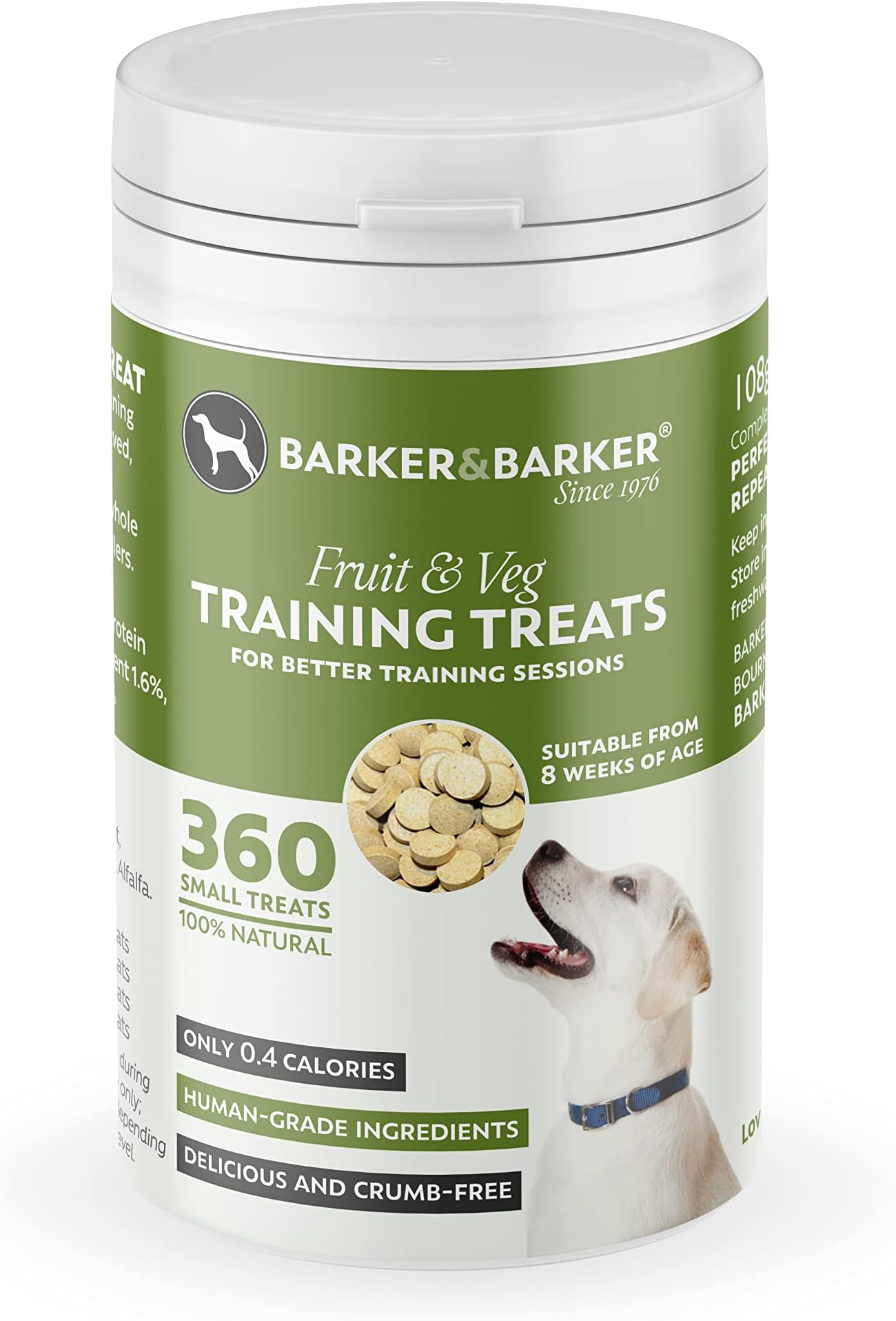 Barker and Barker Small Fruit and Veg Dog Training Treats Low Fat
