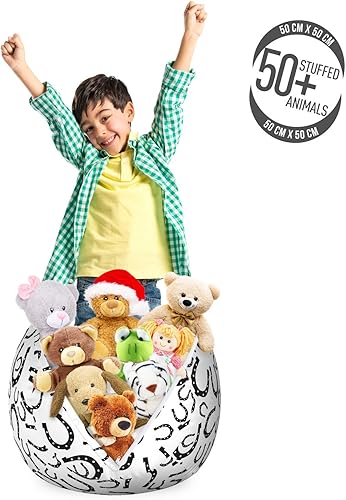 Miniatura 63 de Lunarable Silla de almacenamiento para adolescentes, coloridos patines de estilo retro, para actividades juveniles, para niñas y niños, divertido