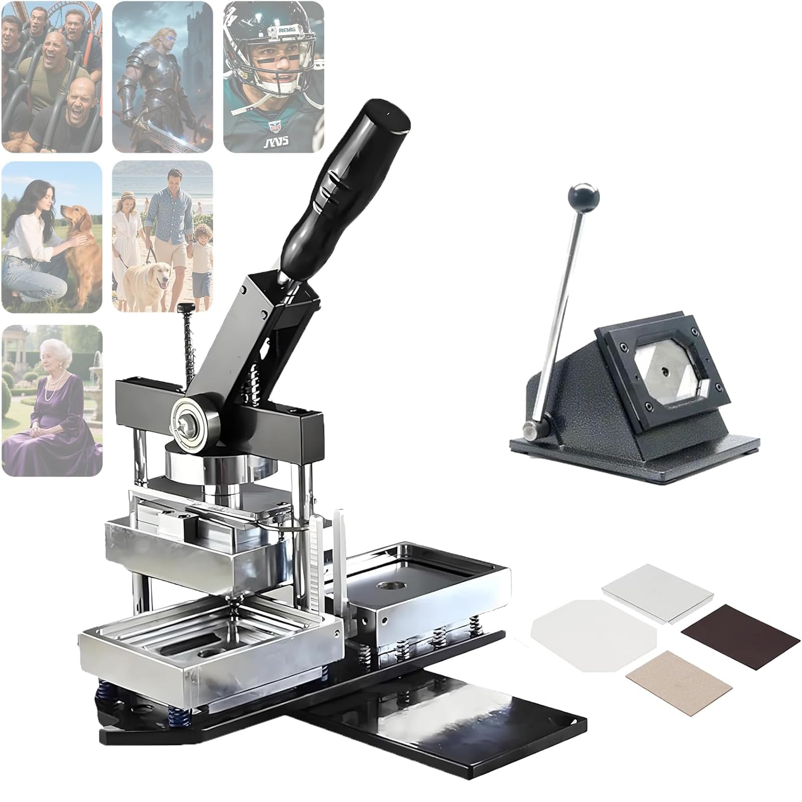 50 x 50/80 x 53/90 x 65 mm, kompletny zestaw do lodówki, magnesy na lodówkę, do zdjęć, zestaw do produkcji magnesów fotograficznych, w zestawie 100 zestawów materiałów