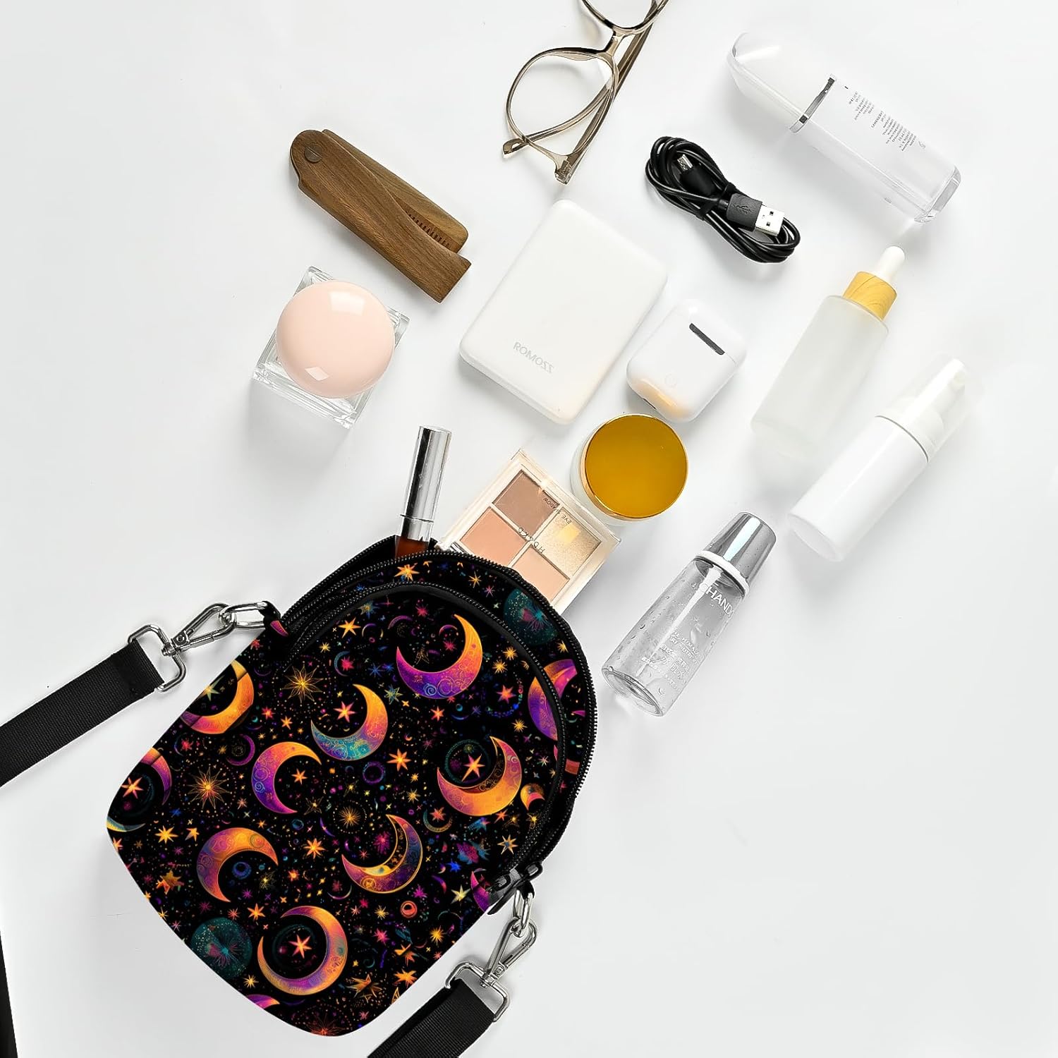 Crossbody Bags for Women Cell Phone Crossbody Bag Casual Over Shoulder Handbag Purse Lightweight with Adjustable Strap - Image 3