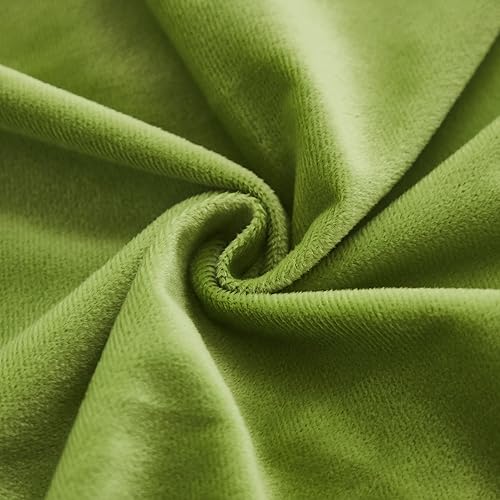 Miniatura 5 de Uhamho - Juego de 2 fundas de almohada de piel sintética y terciopelo suave con cierre de cremallera