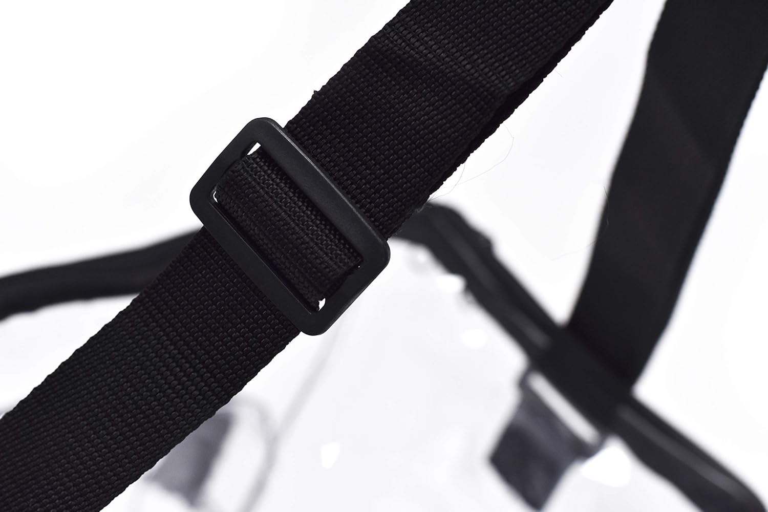 Masirs Clear Lunch Bag, Durable PVC Plastic See Through Lunch Bag with Adjustable Shoulder Strap Handle for Prison Correctional Officers, Work, School, Stadium Approved, Freezer Proof, (Large) - Image 3