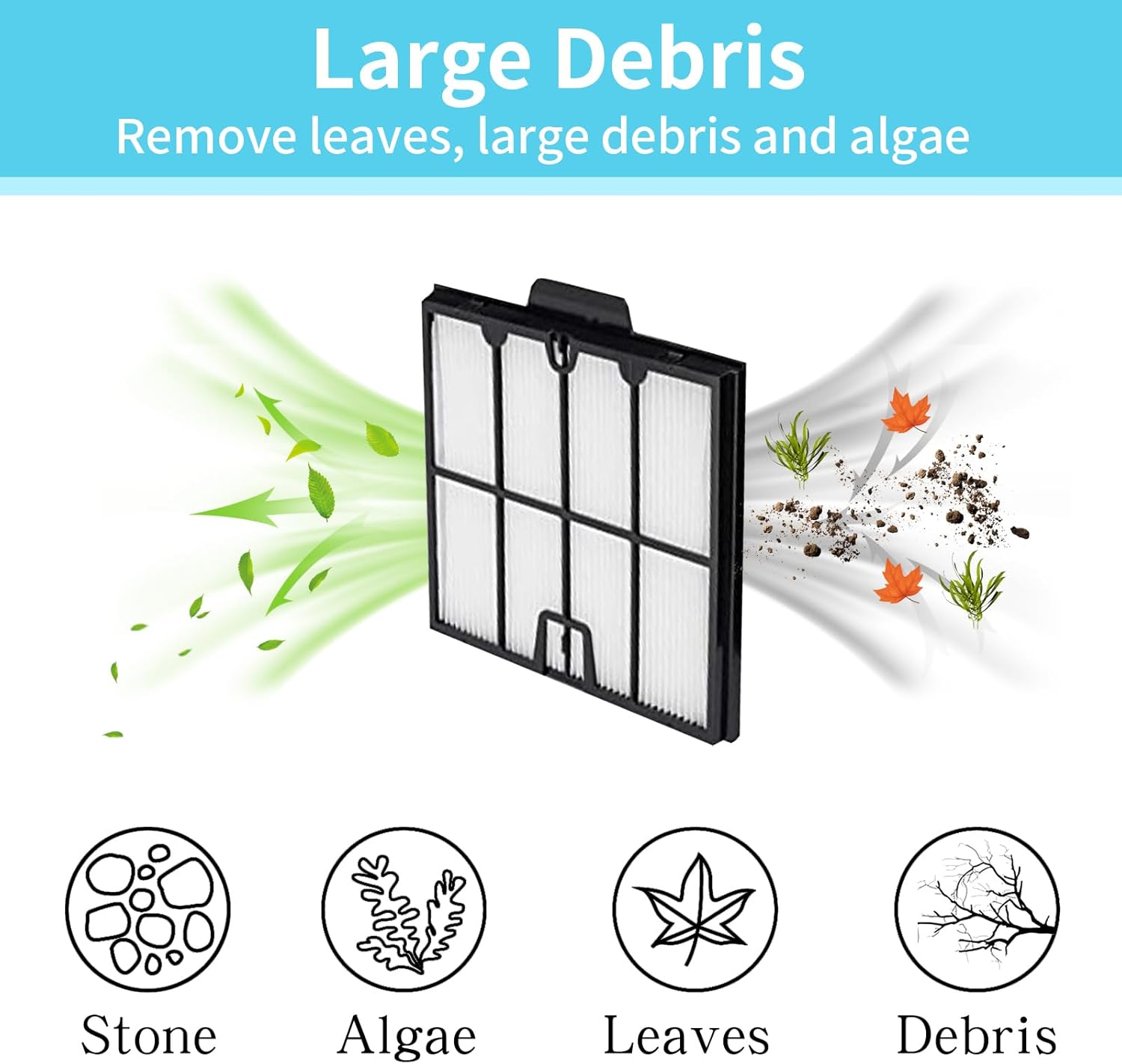 Ultra-Fine Filter Compatible with Dolphin Proteus DX4, Prowler 920, S200, M600, Active 20/30, Explorer E30 and More, Part # 9991467-R4