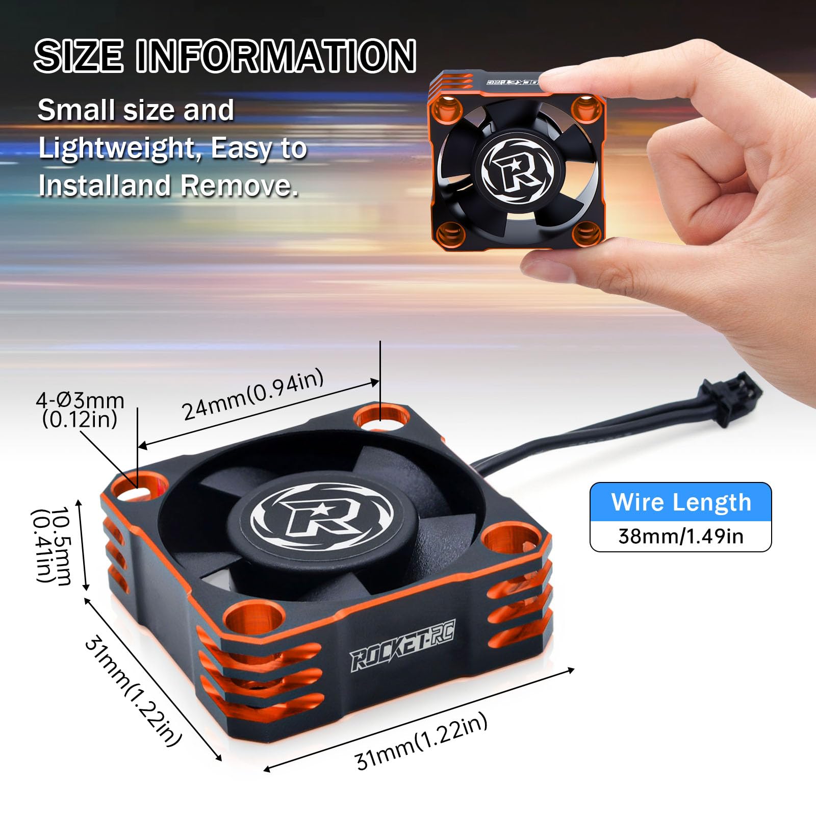 Amazon.co.jp: 30mm ESC冷却ファン、28000RPM RC ESC ヒートシンク