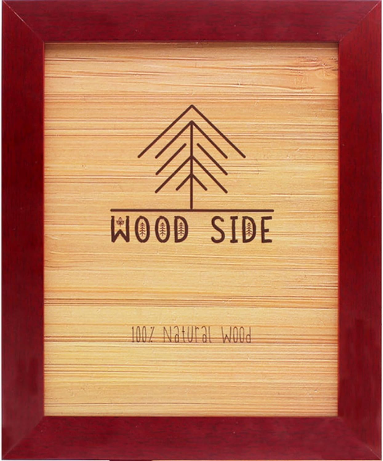 Rustic Wooden Poster Picture Frame 16x20 - Natural Solid Eco Distressed Wood for Wall Mounting Photo Frame - Mahogany Mahogany 16x20