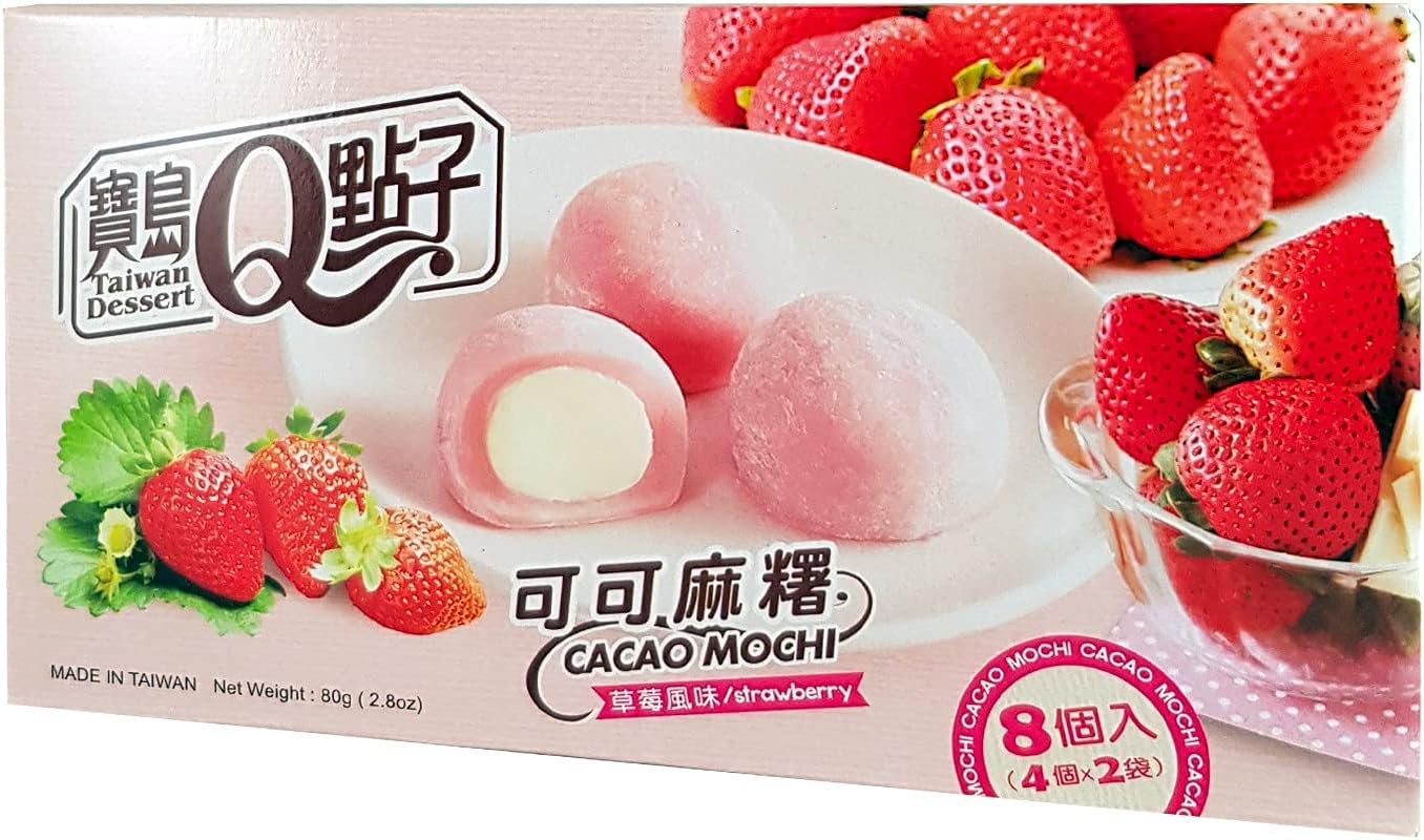 TAIWAN DESSERT Cacao Mochi Strawberry 80 g