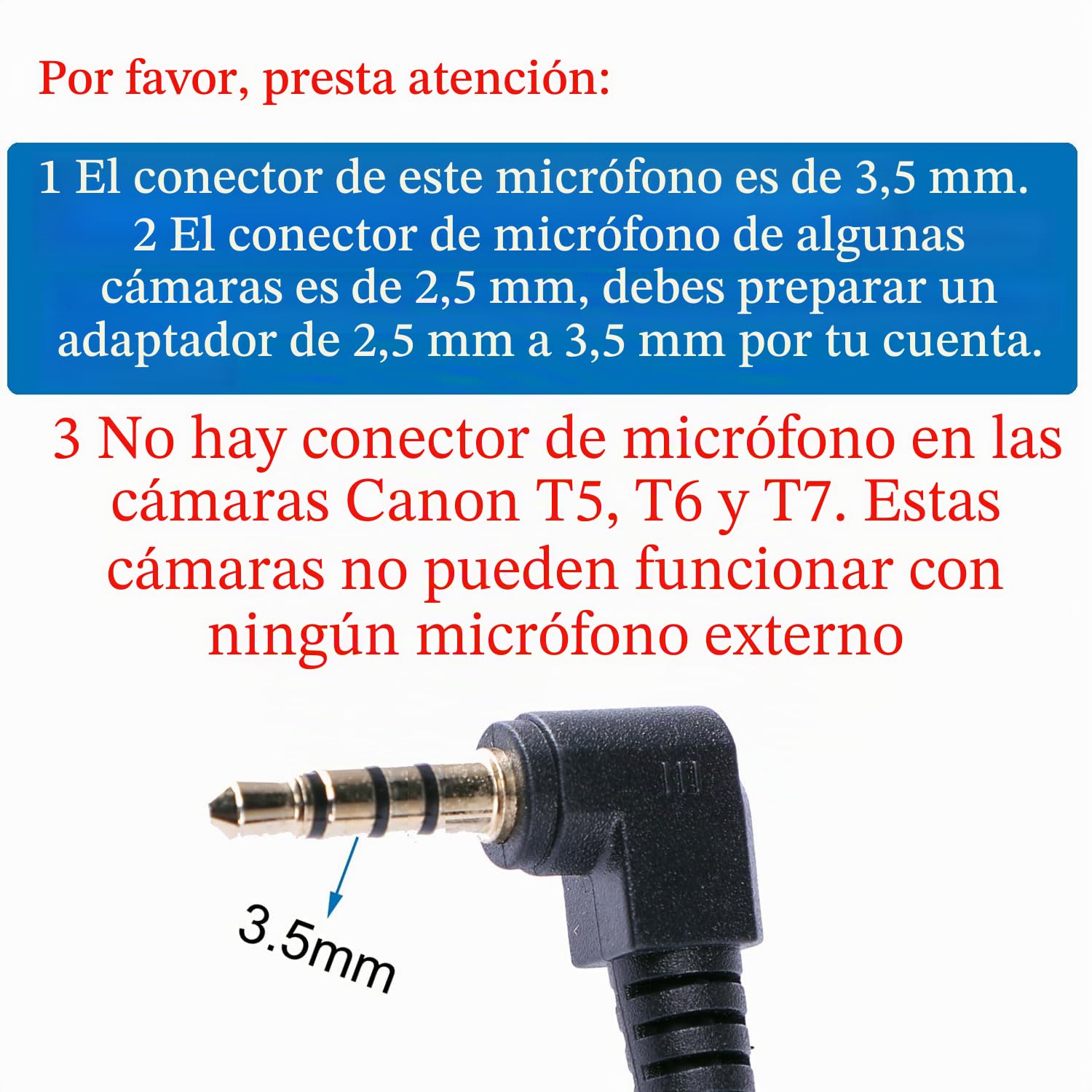 Nicama SGC-598 - Micrófono condensador de escopeta con 1 protector de parabrisas para cámara réflex digital Canon EOS Nikon, para Sony Mirrorless Camera DV Videocámara (no para Canon T5, T6 y T7)