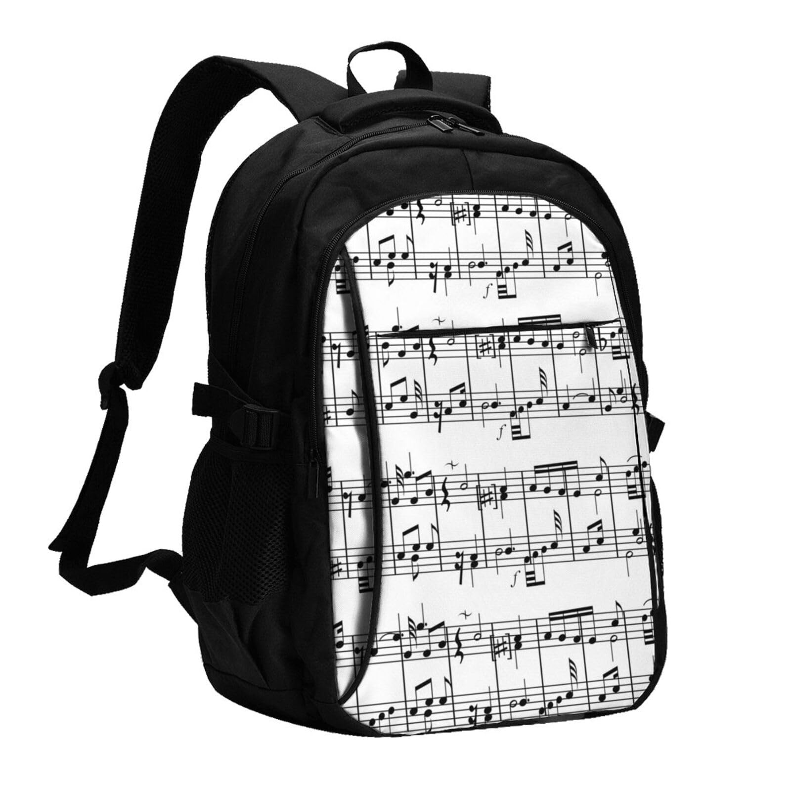 InOmak Musiknoten – Symbol für musikalische Noten, Reiserucksack, Freizeitrucksack, Schulrucksack, Laptop-Rucksack für Damen und Herren