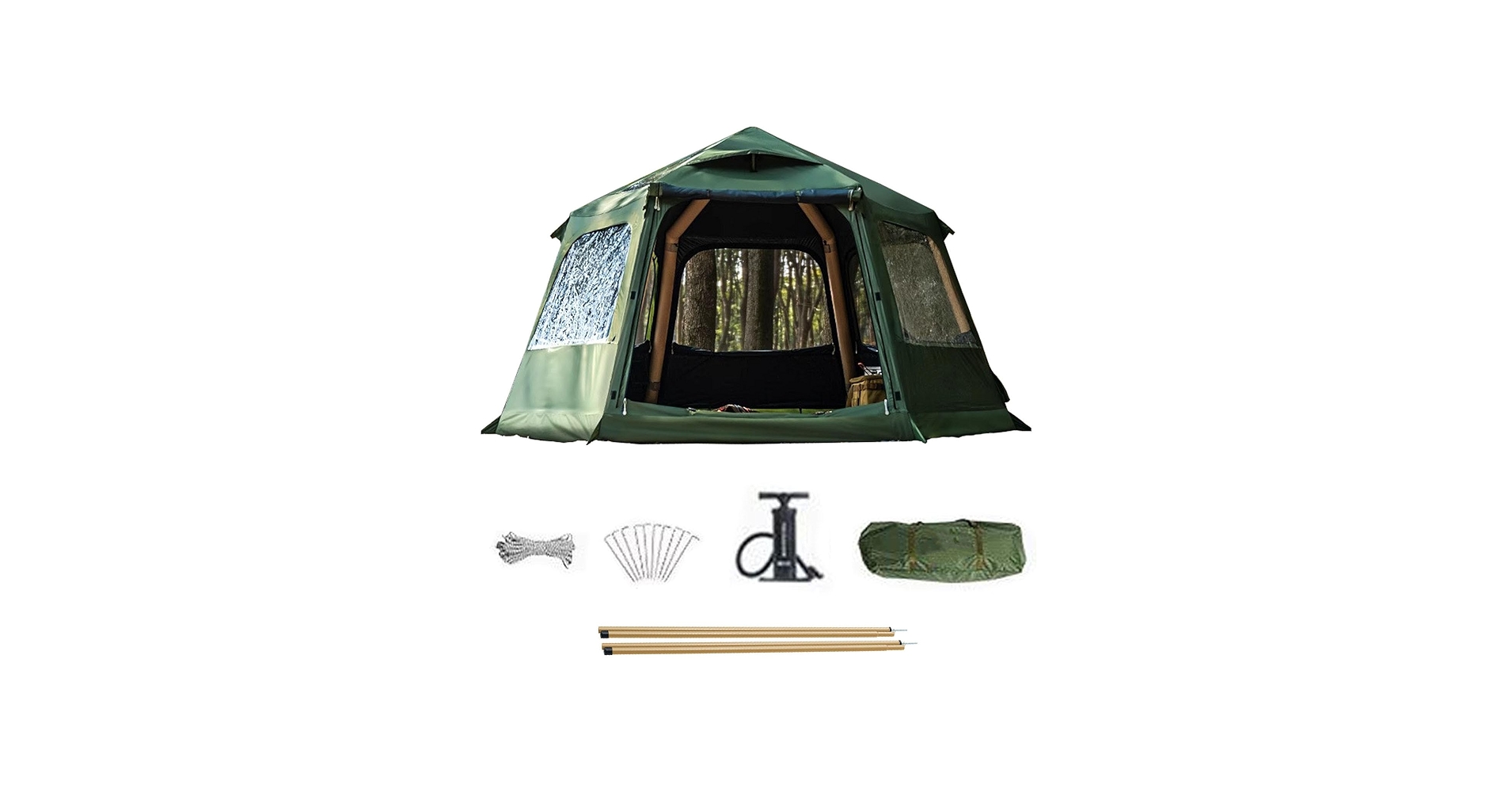 Amazon.co.jp: インフレータブルテント 大型 エアーテント 4-6人