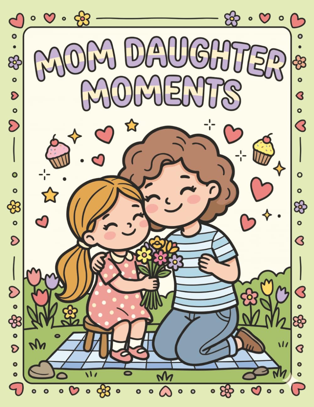 Mom Daughter Moments Coloring Book: 40 Heartwarming and Relaxing Mother Daughter Coloring Pages,Mindfulness Activities, Cozy Family Scenes & Sweet Moments to Color Together