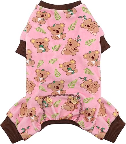 KYEESE Pijamas para perros pequeños, material suave, elástico, ropa para perro, koala, talla M