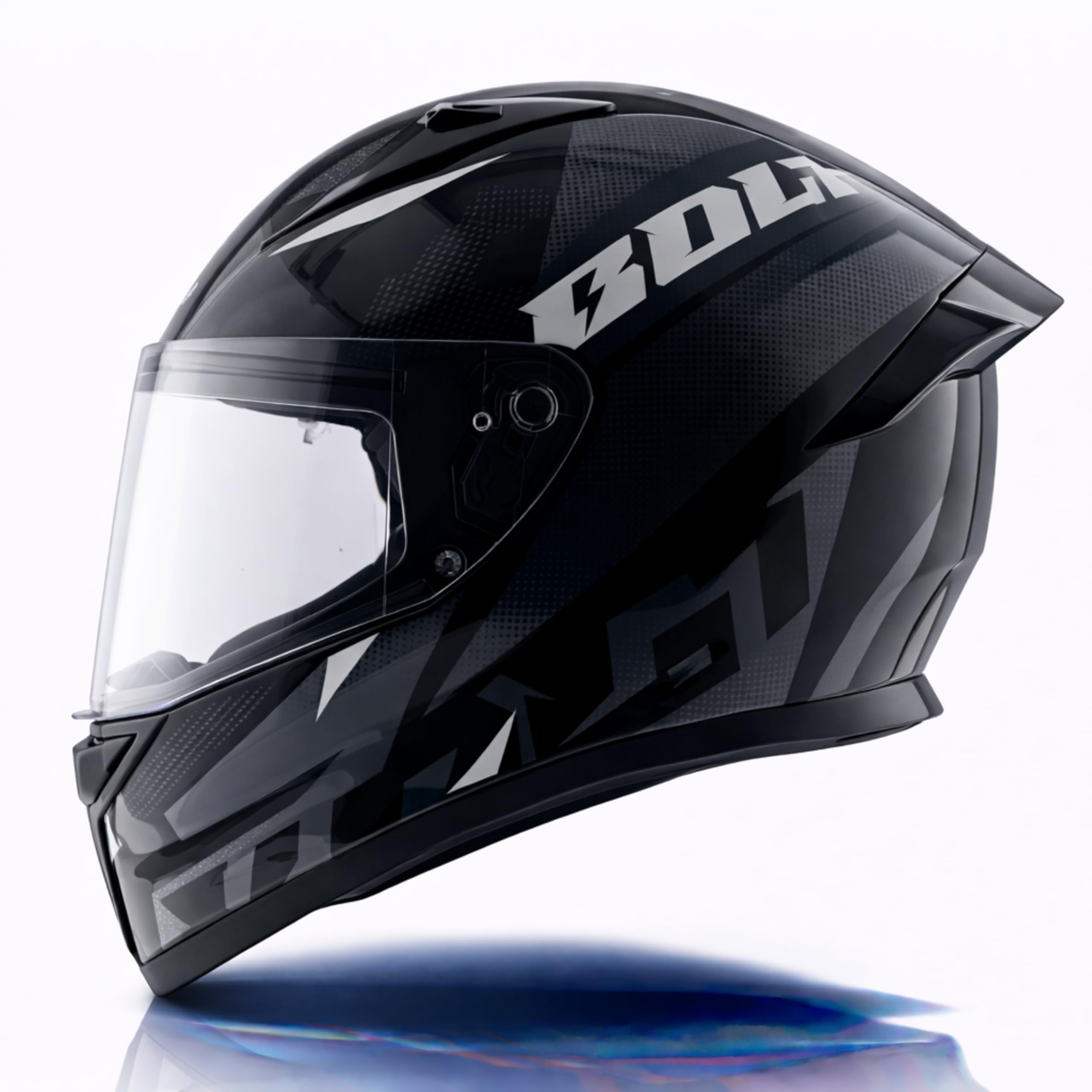 Vega Bolt Macho Black Grey Helmet-L-image-46