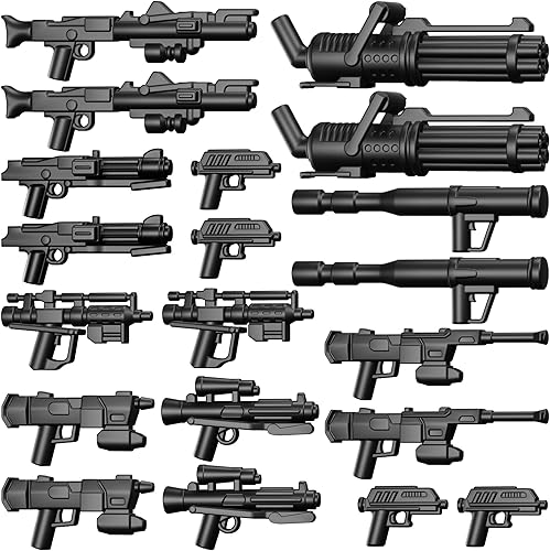 Paquete de lanzador de soldados clon DC-15 armas para minifigs