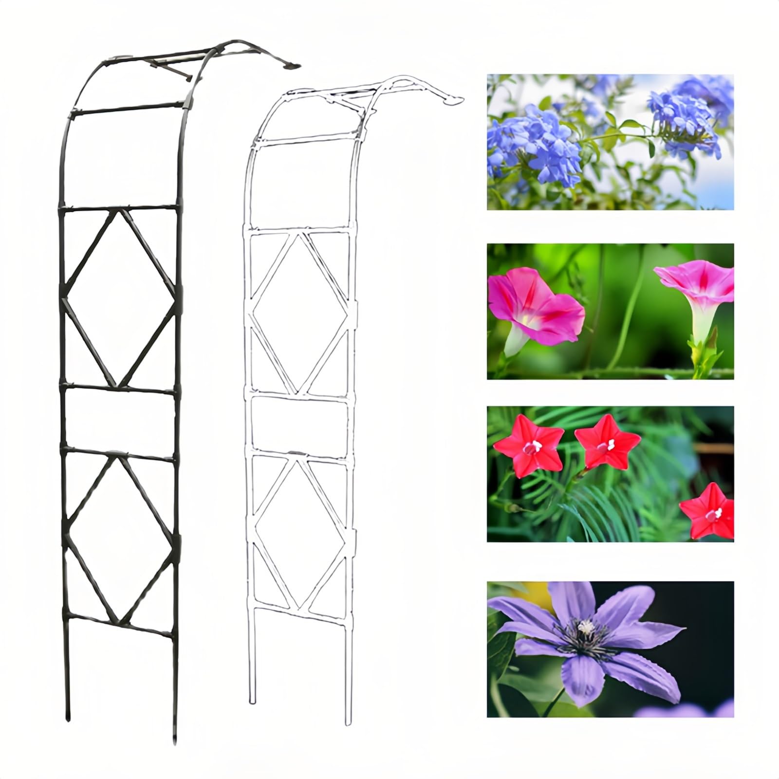 Tonnelle de mariage en plein air et arche de jardin blanche