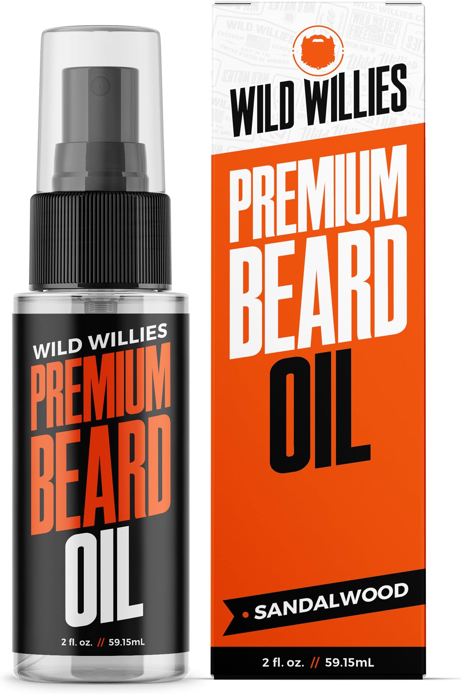 Wild Willies Beard Oil for Men - Natural ingredients Promote Deep Conditioning - Removes Itch & Dandruff - Deep Softening Treatment - Best Beard Oil & Conditioner - 2 Fl Oz