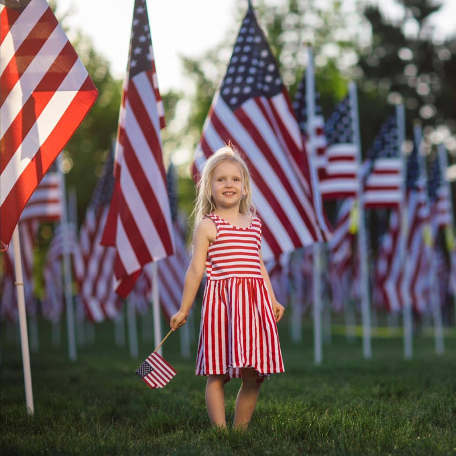 USA Flag - 6 x 10 FT Nylon American National Flag ｜ Durable and Long-Lasting Outdoor US Nylon Flag with Luxury Embroidered Stars, Sewn Stripes and Reinforced Brass Grommets. Heavy Duty & Fade Resistant All Weather USA Flags.