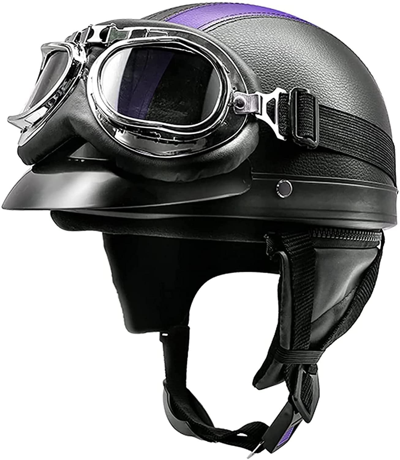 Casque de moto jet vintage pour rouler en scooter et chopper sous le soleil de l'été