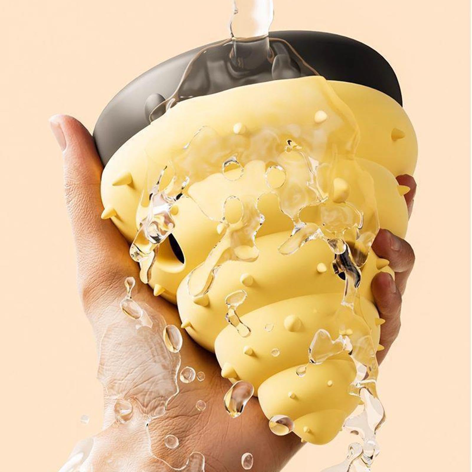 F Fityle Balle Distributrice de Friandises pour Chien Jouet Distributeur de Croquettes Puzzle Éducatif en Silicone Anti-Morsure Adapté à La Mastication Réducti, Conque