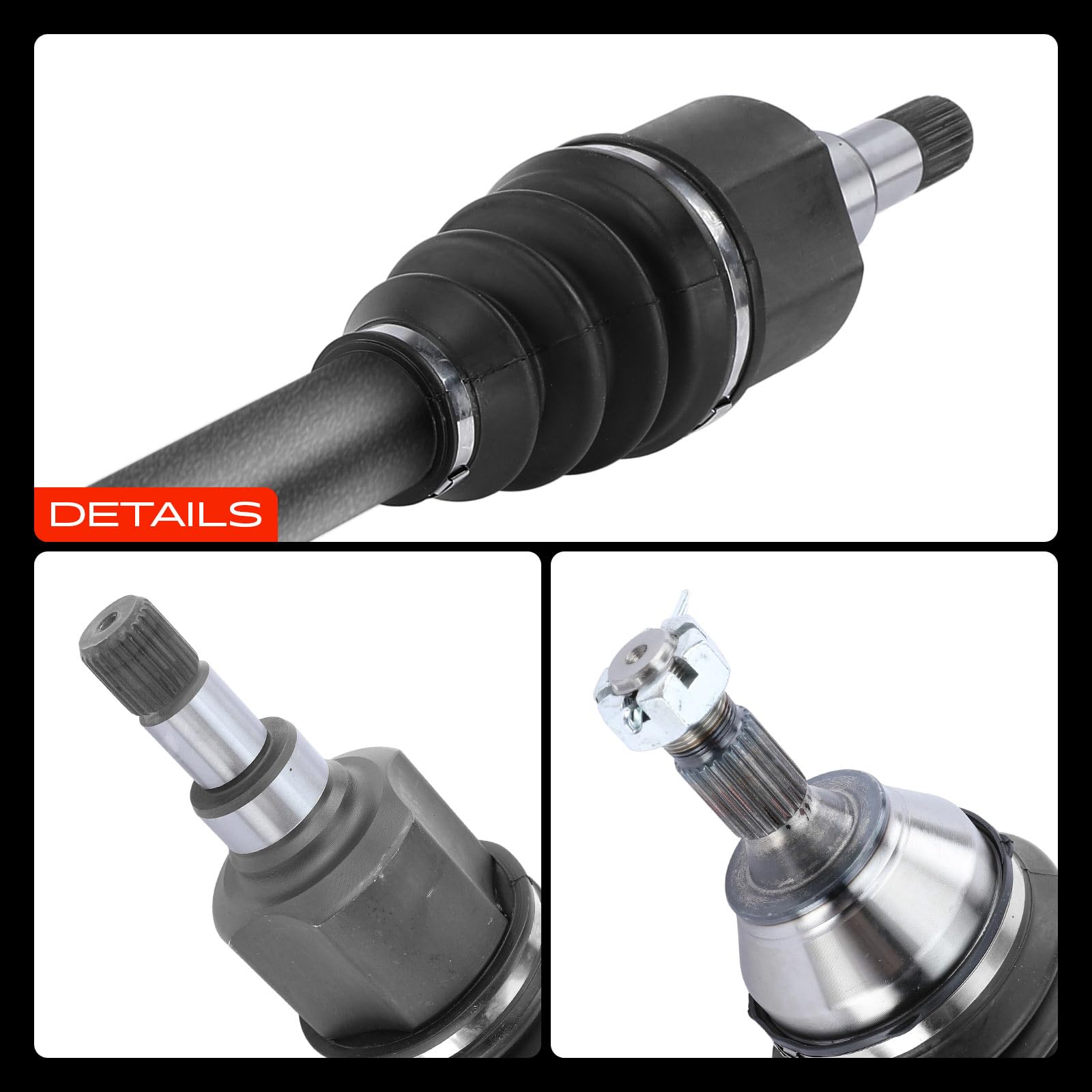 Frankberg Eje motriz Eje de transmisión Caja de cambios manual Eje delantero Derecha sin ABS-Ring Compatible con C3 III SX C3 III Van SX SY Replace# 1622959880