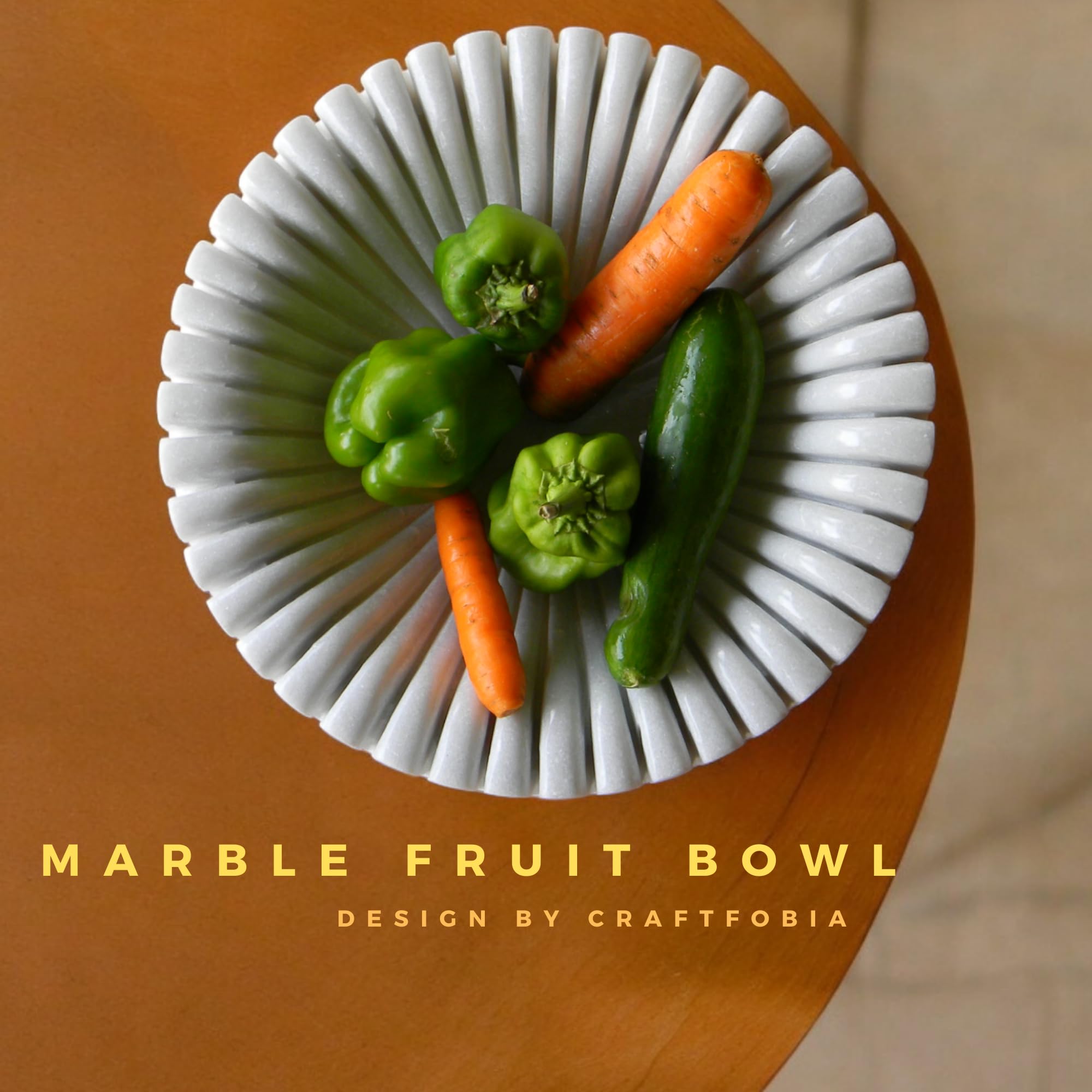 Handcrafted Marble Ruffle Bowl Decorative Large scalloped Fruit Bowl Stone coffee table decor Key Bowl, Candy Bowl, Smudge Bowl