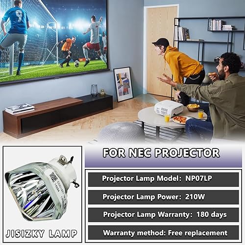 Miniatura 2 de NP07LP Bombilla de repuesto desnuda para proyector NEC NP300 NP400 NP410W NP500 NP500W NP500WS NP510W NP510WS NP600 NP600S NP610 NP610S NP610S