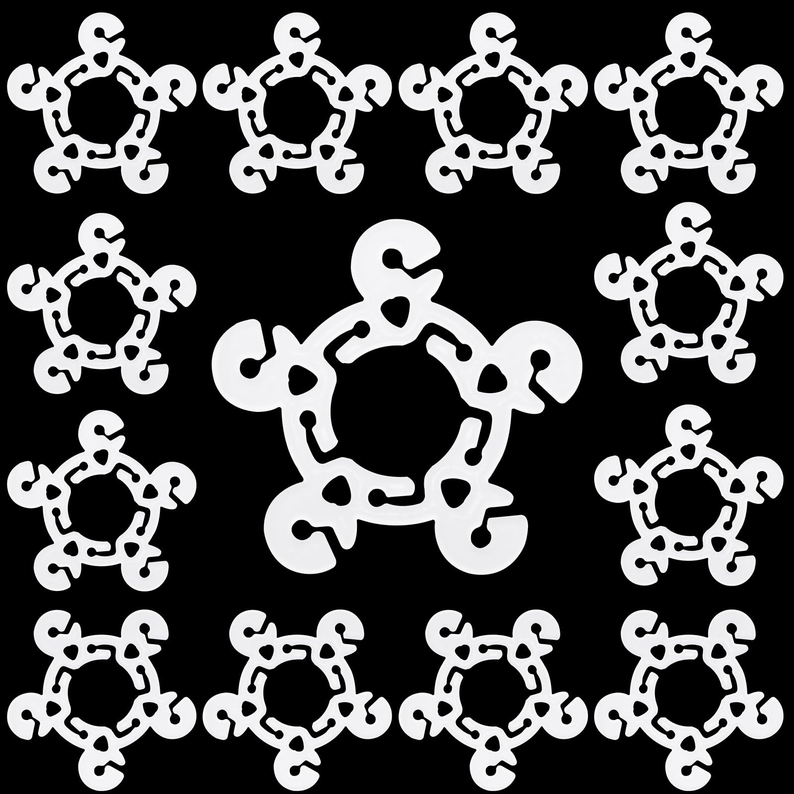 Clips Balloon Arch Stand Bracket Buckle Balloon Column Stand Balloon Connectors Clip Holder Clips for Balloon Arch Shower Wedding Birthday Party Decorations 100Pcs