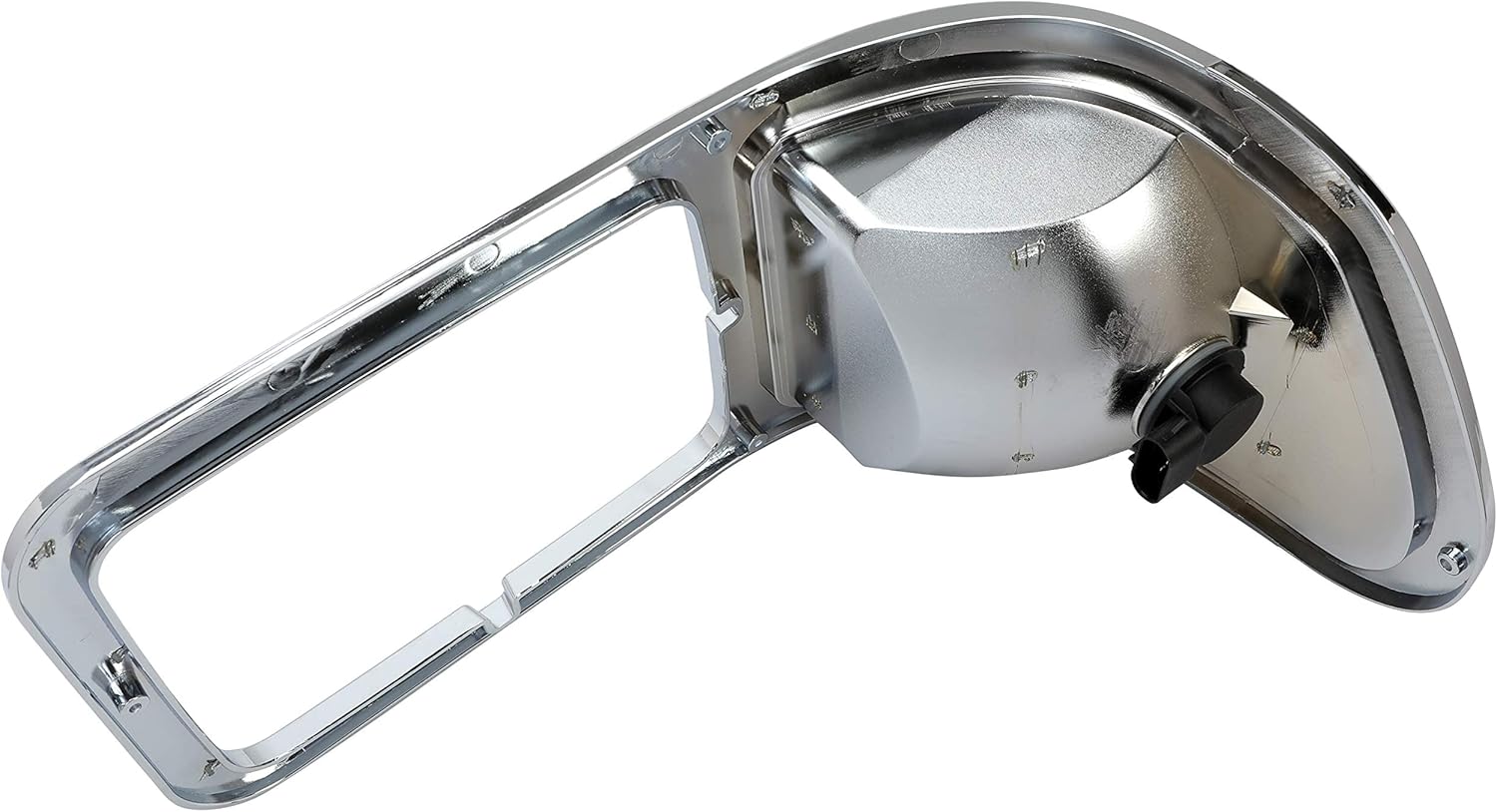 ECOTRIC Left Corner Signal Lights Compatible with 2000-2015 Ford F650 F750 w/Chrome Casing Headlight Bezel Trim Driver Side Replacement for FO2520196