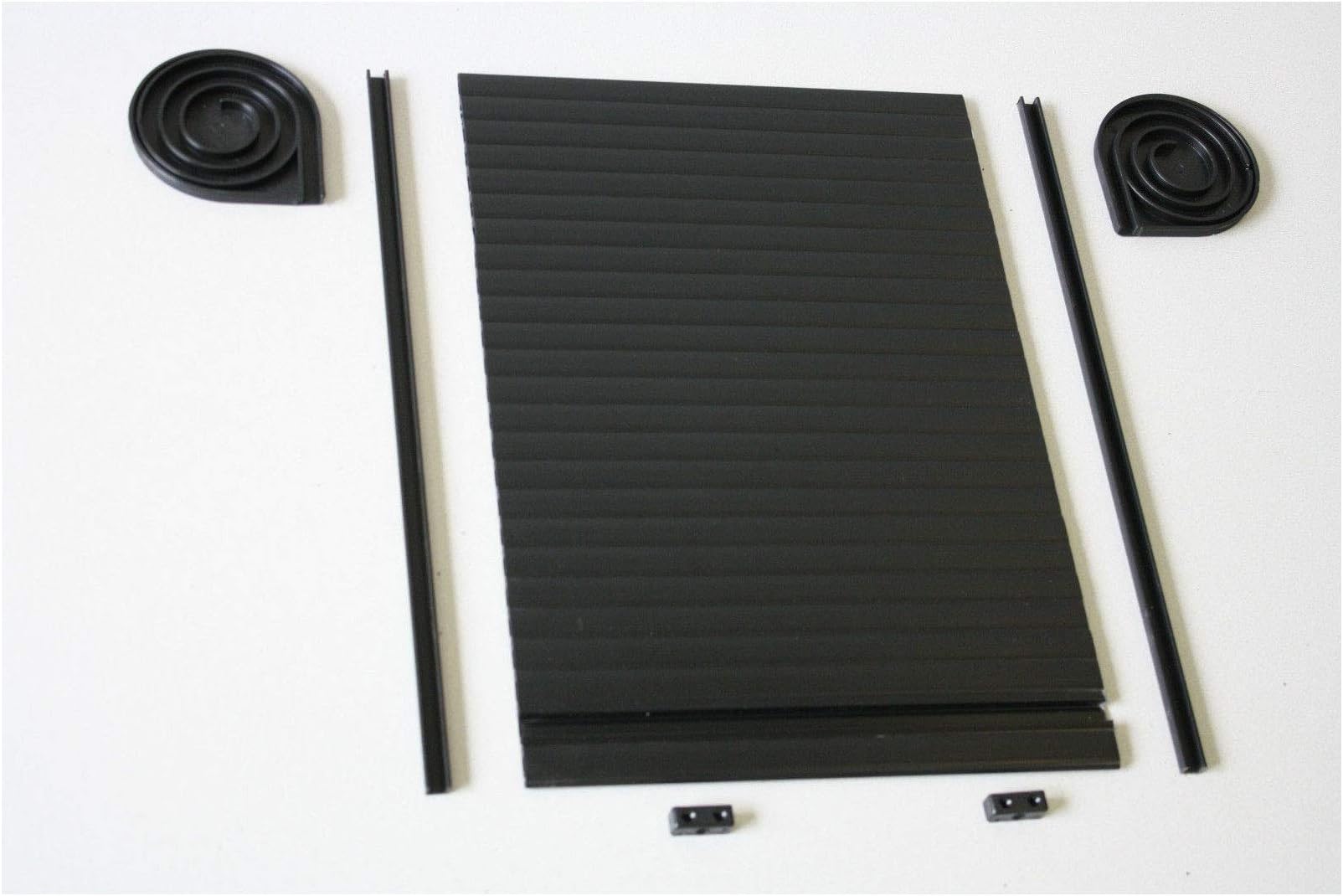 Clearcut - Tambour Door Kit - 200mm Individual Slat Length x 600mm Slat Roll in Black … - Campervan and Motorhome