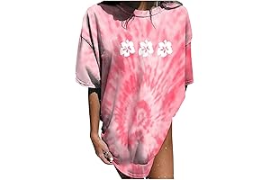 Chic Preppy Tie-Dye T-Shirt under $5