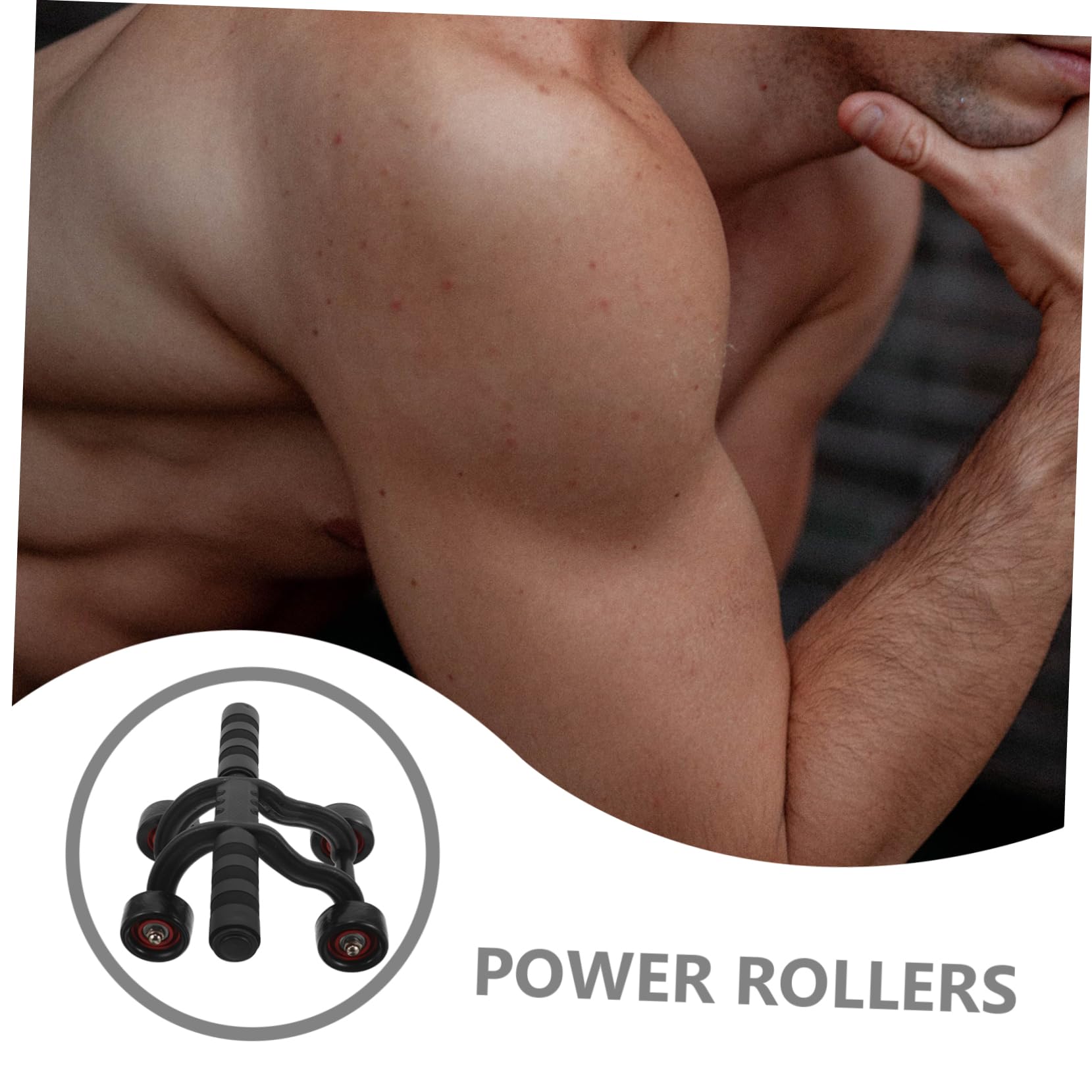 TOYANDONA Ruota Addominali Fitness con Antiscivolo in per Allenamento Addominali e Gambe Attrezzo Palestra Casa per Principianti Portata
